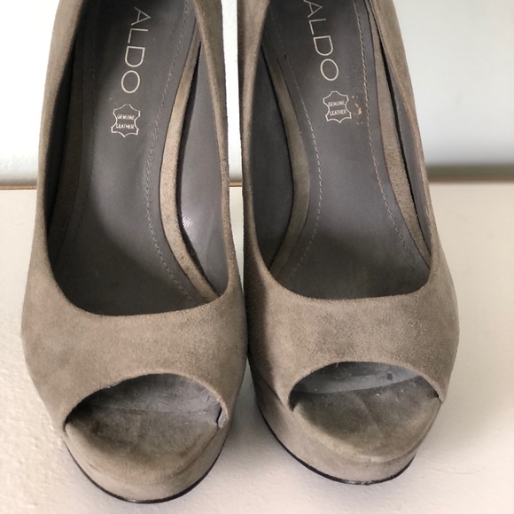 Aldo Segura Gray Suede Platform - Picture 2 of 4